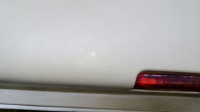 Door trim card front right Infiniti JX35 QX60 13- beige with beige insert leather, armrest beige leather, molding dark wood gloss, whitened plastic, scuffs, scratches