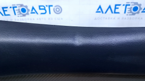 Door trim card front right Mitsubishi Outlander 14-21 black with black insert cloth, molding gray under carbon structure, scratches, scuffs, dents, abrasions