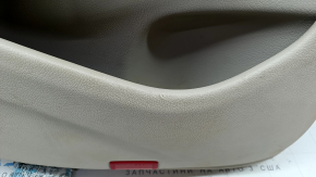 Door trim card rear left Mercedes W213 E 300/350/400/450 17-23 beige leather, brown leather top, without curtain, wood insert, Burmester, tear, dents