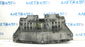 Front bumper guard central Mercedes W213 E 300/350/400/450 17-23 AWD cracks, breaks, rubbed, non-factory holes