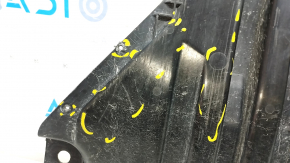 Front bumper guard central Mercedes W213 E 300/350/400/450 17-23 AWD cracks, breaks, rubbed, non-factory holes
