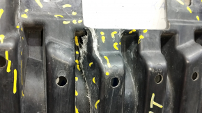 Front bumper guard central Mercedes W213 E 300/350/400/450 17-23 AWD cracks, breaks, rubbed, non-factory holes