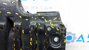 Front bumper guard central Mercedes W213 E 300/350/400/450 17-23 AWD cracks, breaks, rubbed, non-factory holes
