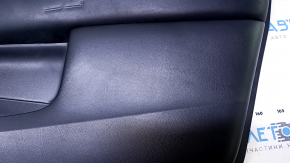 Door trim card front right Infiniti JX35 QX60 13- black with black insert leather, armrest black leather, molding for light wood gloss, dents, scuffs, scratches, abrasions