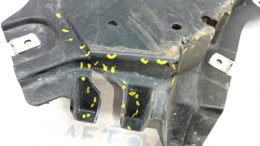 Front bumper guard left Mercedes W213 E 300/350/400/450 17-23 AWD cracks, breaks, rubbed, non-factory holes