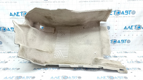 Floor covering front left Mercedes W213 E 17-23 beige, for dry cleaning, cracks in foam rubber