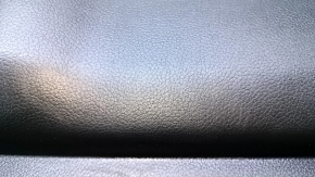 Door trim card front right Nissan Rogue Sport 17-19 black, armrest leather black, overlay gray structure, handle black matte, scratches, dents