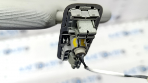 Right visor VW Jetta 19 - gray, with backlight, without hook, crack in fastening