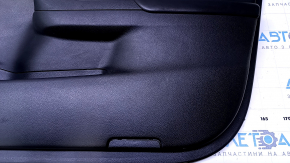 Door trim card front right Nissan Altima 13-18 black with black insert leather, armrest black leather, scratches, abrasions, dents