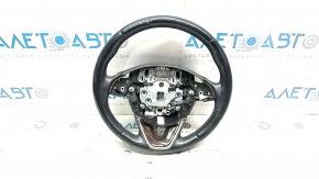 Steering wheel bare Lincoln MKZ 13-20 leather black, heated, scuffs, dents
