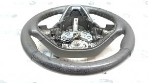Steering wheel bare Lincoln MKZ 13-20 leather gray, heated, scuffs
