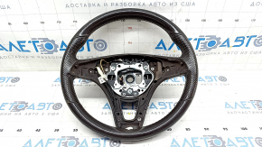 Bare steering wheel Mercedes W213 E 300/400/43/63 17-18 with heated paddles, brown leather, worn, scratches