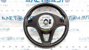 Bare steering wheel Mercedes W213 E 300/400/43/63 17-18 with heated paddles, brown leather, worn, scratches