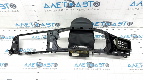 Front panel trim for instrument cluster VW Jetta 19 - gloss black, with air duct deflector