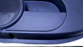 Door trim card front right Jeep Patriot 11-17 black with black insert leather, armrest black rubber, dents, scratches, abrasions, broken fastening