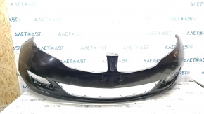 Bare front bumper Lincoln MKZ 13-16 without parking sensors, graphite UH, no fragments, broken fasteners, scratches