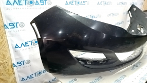 Bare front bumper Lincoln MKZ 13-16 without parking sensors, graphite UH, no fragments, broken fasteners, scratches