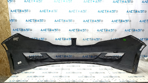 Bare front bumper Lincoln MKZ 13-16 without parking sensors, graphite UH, no fragments, broken fasteners, scratches