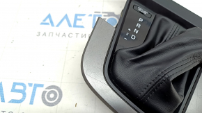 Automatic transmission handle with shifter cover Hyundai Elantra AD 17-20 rubber, black, scratches on cover, chrome defect