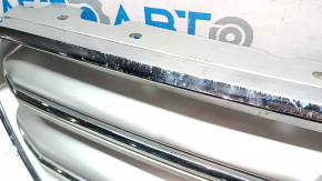 Radiator grill grill Ford Escape MK3 17-19 rest gray with chrome, without emblem, cracked chrome, scratches