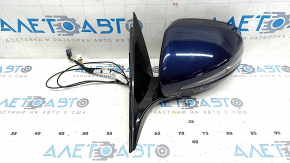Side mirror left Mercedes W213 E 17-23 turn signal, heated, backlight, auto-dimming, BSM, 10+8+2+2, blue