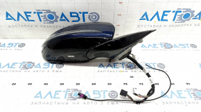 Side mirror right Mercedes W213 E 17-23 turn signal, heated, backlight, BSM, 8+8+2, blue