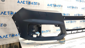 Bare front bumper Audi Q7 16-19 without parking sensors under headlight washers