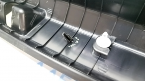 Mercedes W213 E 17-23 black trunk opening trim, scratches, broken fasteners