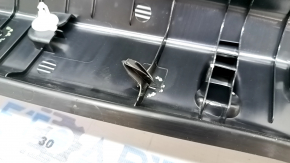 Mercedes W213 E 17-23 black trunk opening trim, scratches, broken fasteners