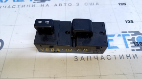 Front right window lift control Nissan Versa 12-19 usa black, manual