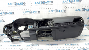 Torpedo front panel with AIRBAG VW Jetta 19 - black, rusty pyropatron, for cleaning