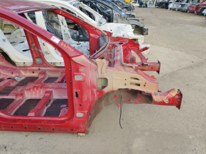 Front right quarter Kia Niro 17-22 HEV, PHEV, on the body, red, pokes