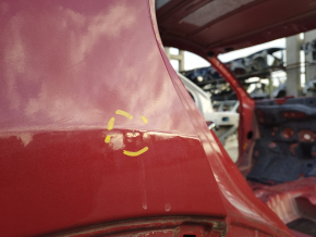 Quarter wing rear right Kia Niro 17-22 HEV, PHEV, on the body, red, pokes