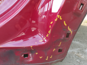 Quarter wing rear left Kia Niro 17-22 HEV, on the body, red, dented