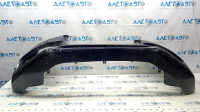 Bare front bumper Audi A4 B8 13-16 rest, black LY9B, for headlight washers, dents, scratches, broken fasteners