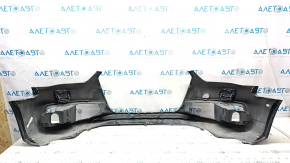 Bare front bumper Audi A4 B8 13-16 rest, black LY9B, for headlight washers, dents, scratches, broken fasteners