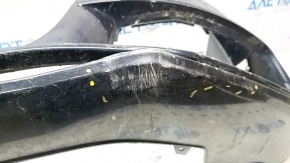 Bare front bumper Audi A4 B8 13-16 rest, black LY9B, for headlight washers, dents, scratches, broken fasteners