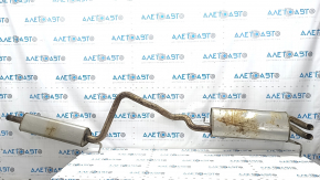 Exhaust pipe assembly VW Jetta 19- resonator with barrel, rusty