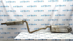 Exhaust pipe assembly VW Jetta 19- resonator with barrel, rusty