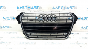 Radiator grille assembly Audi A4 B8 13-16 rest gloss, S line, peeling coating, sand