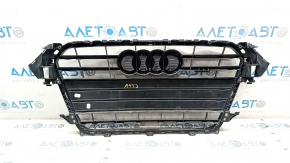 Radiator grille assembly Audi A4 B8 13-16 rest gloss, S line, peeling coating, sand