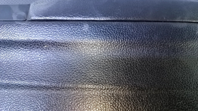 Door trim card front right Subaru XV Crosstrek 13-17 black with black insert leather, armrest black rubber, scuffs, scratches
