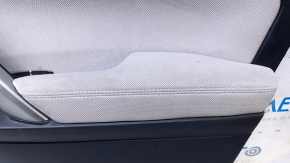 Door trim card front right Subaru Forester 14-18 SJ black with gray insert cloth, armrest gray cloth, scuffs, scratches, for dry cleaning