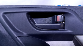 Door trim card front right Subaru Forester 14-18 SJ black with gray insert cloth, armrest gray cloth, scuffs, scratches, for dry cleaning