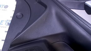 Door trim card front right Subaru Forester 14-18 SJ black with gray insert cloth, armrest gray cloth, scuffs, scratches, for dry cleaning