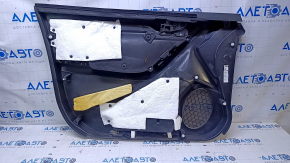 Door trim card front right Subaru Forester 14-18 SJ black with gray insert cloth, armrest gray cloth, scuffs, scratches, for dry cleaning