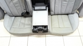 Rear row of seats 2nd row Audi A5 F5 17-19 5D leather gray, heated, dented leather, for cleaning