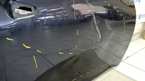Door bare front right Honda Insight 19-22 blue B607M, dents