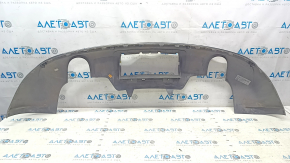 Rear bumper lip for 2 pipes Audi Q5 8R 13-17 for parking sensors and towbar, black LY9B, broken mount