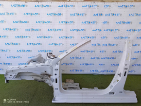 Front left quarter VW Passat b7 12-15 USA white, sawn off, with central pillar, dented